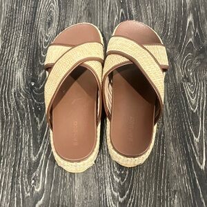 Beach Platform Slides Brown